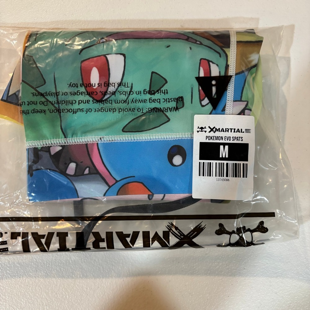 XMartial Pokemon Evo Spats BJJ MMA Compression Leggings Mens Size S-M New - Picture 7 of 8